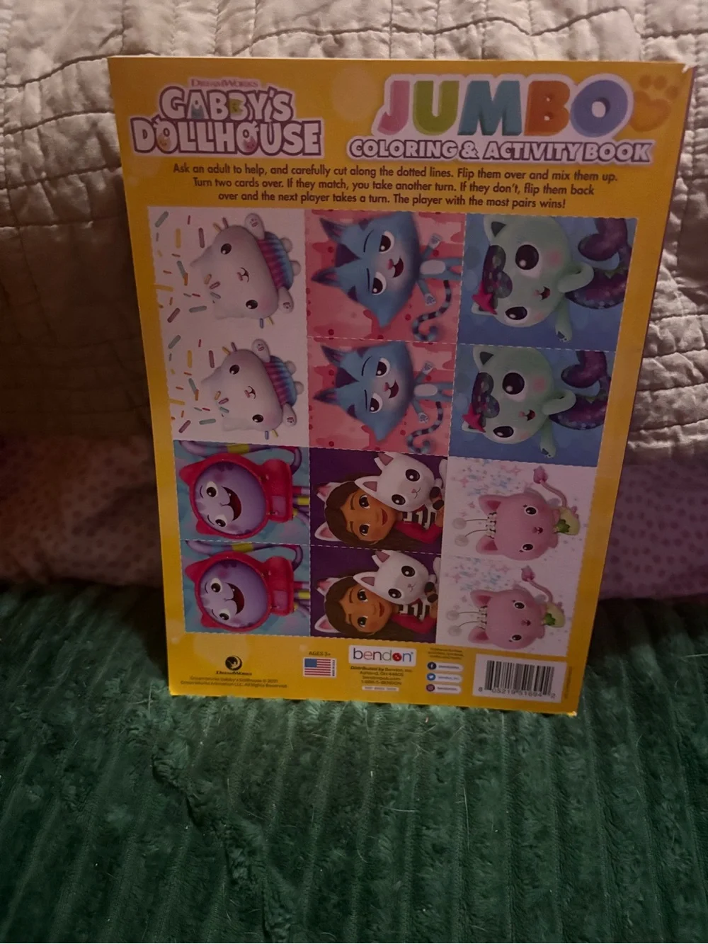 Gabbys Dollhouse Coloring Book & Crayons